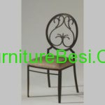 Wrought iron dining side chair apartemen