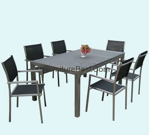Metal dining chair seaside furniture