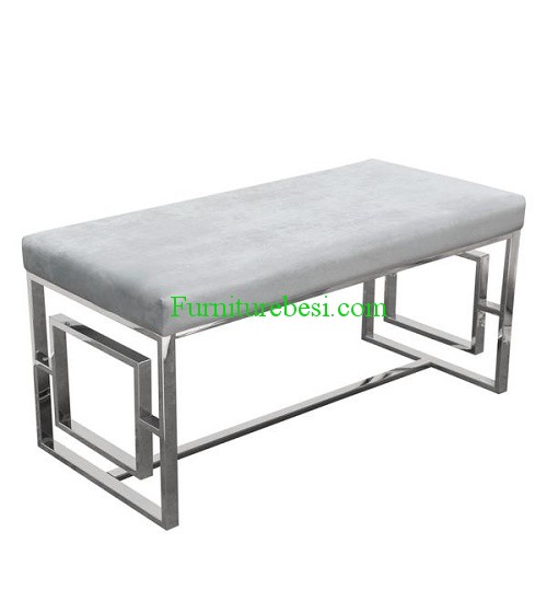Stainless Steel Cushion Bench Combination